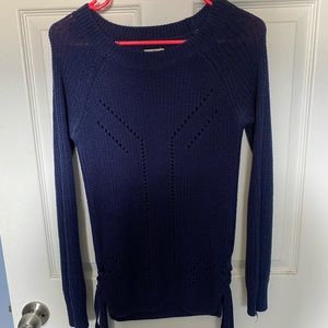 Womens side tie sweater